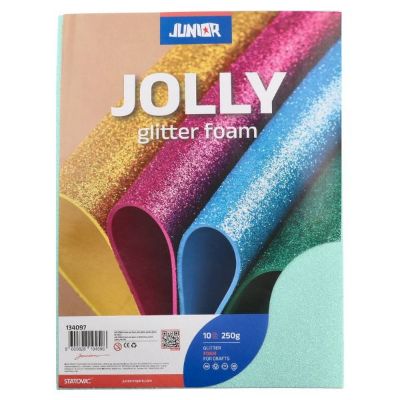 PAPIR PJENASTI GLITER A4 PASTEL ZELENI 10/1 JOLLY 134097