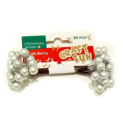 BOŽIĆNE BOBICE SREBRNE DEKOR. 20/1 383997