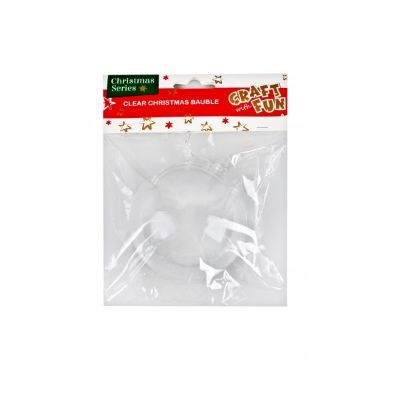 KUGLICA BOŽIĆNA PVC PROZIRNA 384022