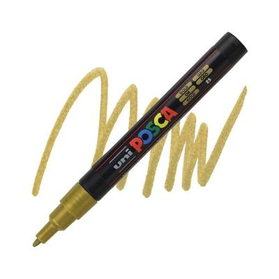 FLOMASTER UNI PC-3M POSCA ZLATNI