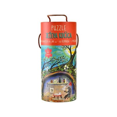 PUZZLE JEŽEVA KUĆICA 63 KOMADA