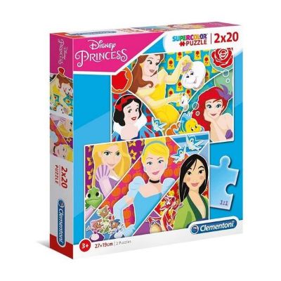 PUZZLE CLEMENTONI 2X20 PRINCESS 24766