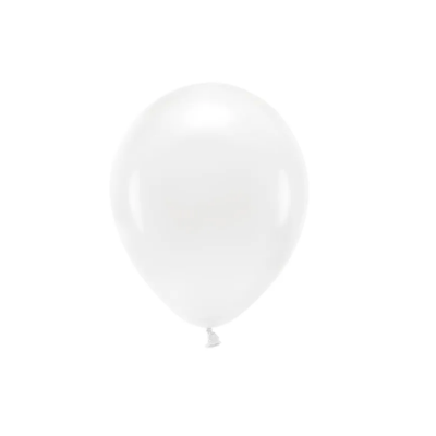 BALON ECO 30CM PASTEL, BIJELI 100/1 ECO30P-08