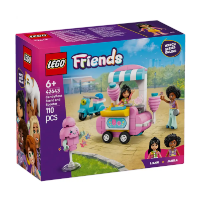 LEGO FRIENDS 42643 ŠTAND SA ŠEĆERNOM VUNOM I SKUTER 