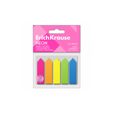 ZASTAVICE SAMOLJEPLJIVE 12X45MM NEON STRELICE 61555 ERICH KRAUSE