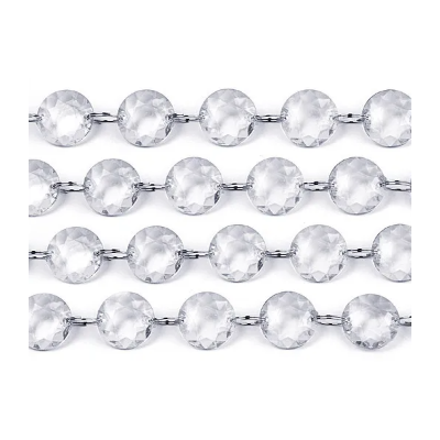 GIRLANDA KRISTALNA PROZIRNA 1M CC01