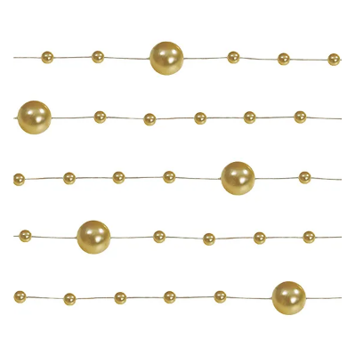 GIRLANDA OD BISERA ZLATNA 5/1 1,3M GP24