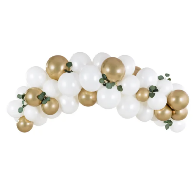 BALON GIRLANDA BIJELO/ZLATNA 200CM 60/1 GBN6