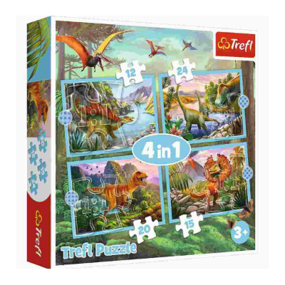 TREFT PUZZLE 4U1 34609 DINOSAURI 