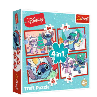 TREFL PUZZLE 4U1, XMAS, LILO&STITCH 94130