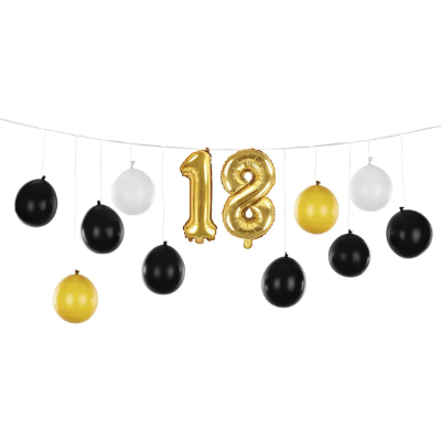 BALON GIRLANDA 3U1 - 18. ROĐENDAN MIX 260X32CM GBN20-18-019