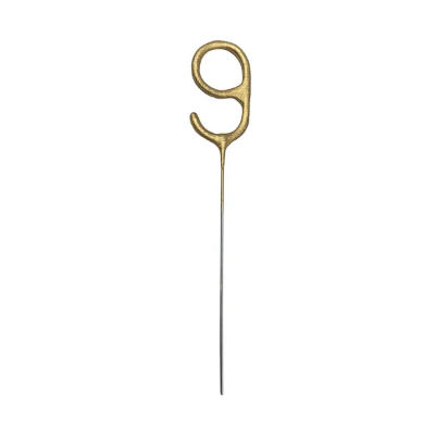 PRSKALICE ROĐENDAN BR. 9 ZLATNE 15CM ZO5-9