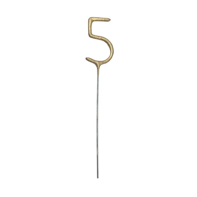 PRSKALICE ROĐENDAN BR.5 ZLATNE 15CM ZO5-5