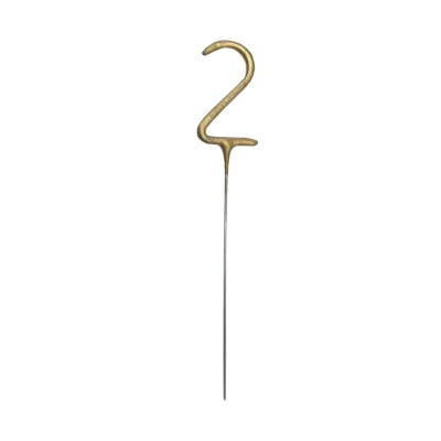 PRSKALICE ROĐENDAN BR. 2 ZLATNE 15CM ZO5-2