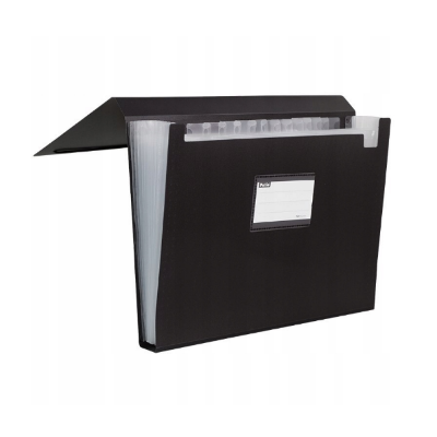 MAPA ZA DOKUMENTE A4 12 PREG. CRNA PAT.5057/N/01