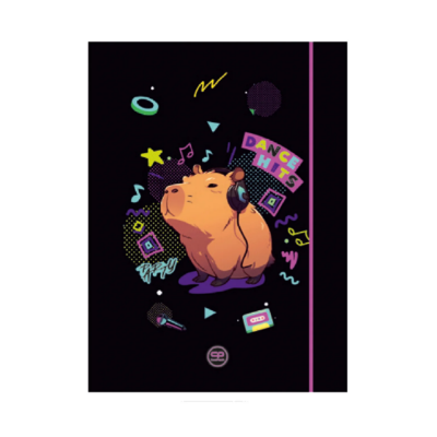 FASCIKL A4 KARTONSKI S GUMICOM CAPYBARA MUSIC 05063CP COOLPACK