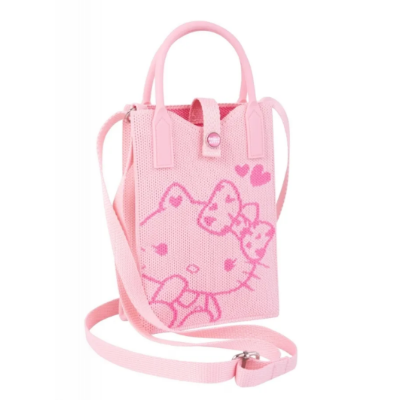 TORBICA PREKO RAMENA, PLETENA  HELLO KITTY F147025