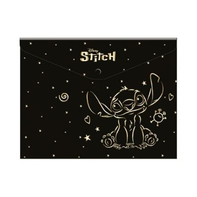 KUVERTA S GUMBOM A4 STITCH GOLD DISNEY 01195PTR