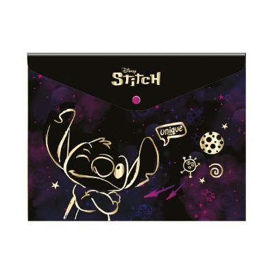 KUVERTA S GUMBOM A4 STITCH GOLD DISNEY 01201PTR
