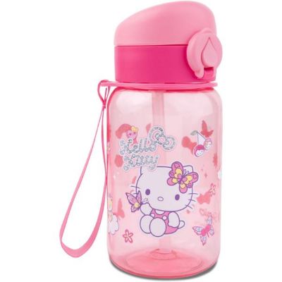 BOČICA ZA VODU HUGO 500ML. SA SLAMKOM LIGHT PINK HELLO KITTY 10814PTR