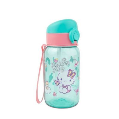 BOČICA ZA VODU HUGO 500ML. SA SLAMKOM LIGHT BLUE HELLO KITTY 20042PTR