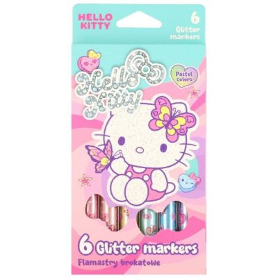 FLOMASTERI S GLITTEROM PASTEL 6/1 HELLO KITTY 10623PTR